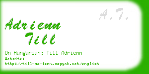 adrienn till business card